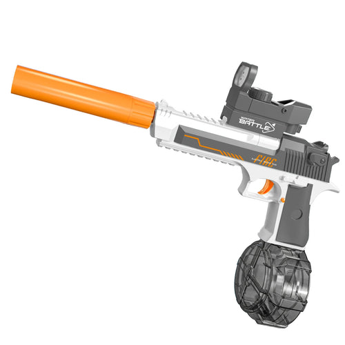 Pistola de agua eléctrica recargable gris