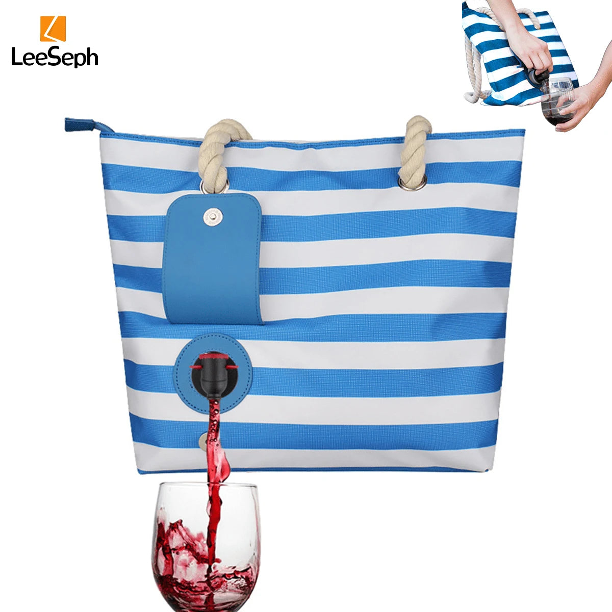 Bolso dispensador con grifo oculto