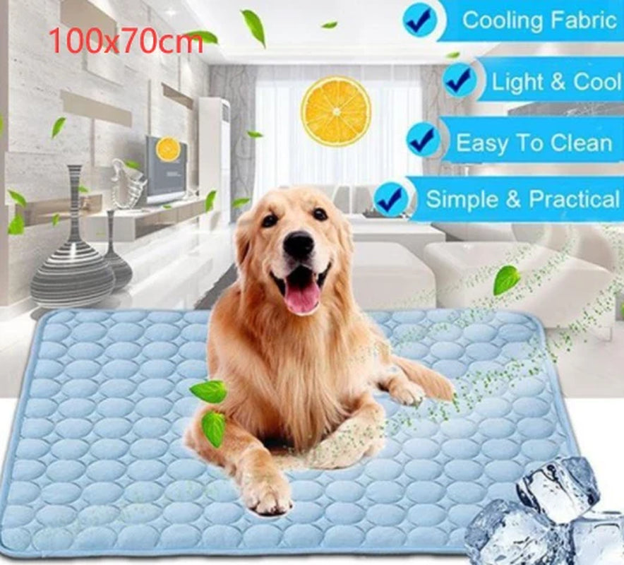 Alfombrilla Refrescante para Perros y Gatos — Alivia el calor del verano al instante